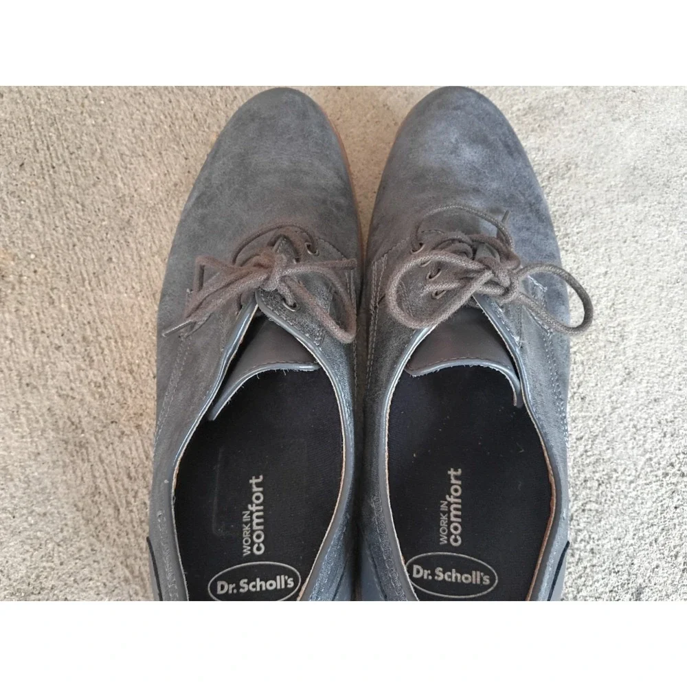 Clarks Men's Grey Microsuede Derby Shoes sz 9
